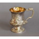 A George IV Silver Christening-Mug, by Edward Edwards, London, 1829, baluster, lower body chased