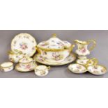 Hammersley China: a quantity of Lady Patricia pattern wares, including tureen cover and stand,