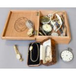 A Selection of Wristwatches and Pocket Watches, comprising of, a lady's 18 carat gold wristwatch and