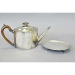 A George III Silver Teapot; A George III Silver Teapot-Stand and A George III Silver Cream-Jug,