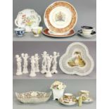 A Group of Decorative Ceramics and Other Items, including: Chinese blue and white tea bowl, Spode