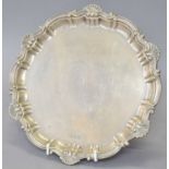 An Edward VII Silver Salver, by Joseph Rodgers and Sons, Sheffield, 1906, shaped circular and with