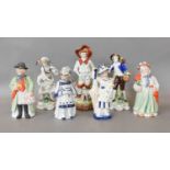 A Collection of Continental Porcelain Figures, 19th century and later, including Sitzendorf fruit