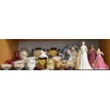 Royal Worcester "Catherine Duchess of Cambridge", limited edition of 2995, other ladies including