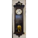 A Vienna Type Double Weight Striking Wall Clock, circa 1890