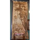 A Machine Made Tapestry, depicting a 17th century scene, 115cm by 275cm (approximately)