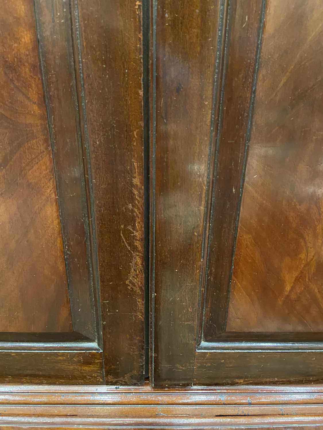 A George III Mahogany Bureau Bookcase, circa 1770, the moulded, dentil and blind fret-carved - Image 3 of 22