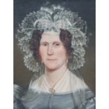 British School (19th century)Portrait of a lady, thought to be Mrs Mary Watson of North CaveOil on
