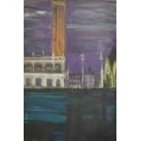 Morley Berry (20th Century) ''Venice at night'' Initialled and dated (19) 56, signed inscribed,