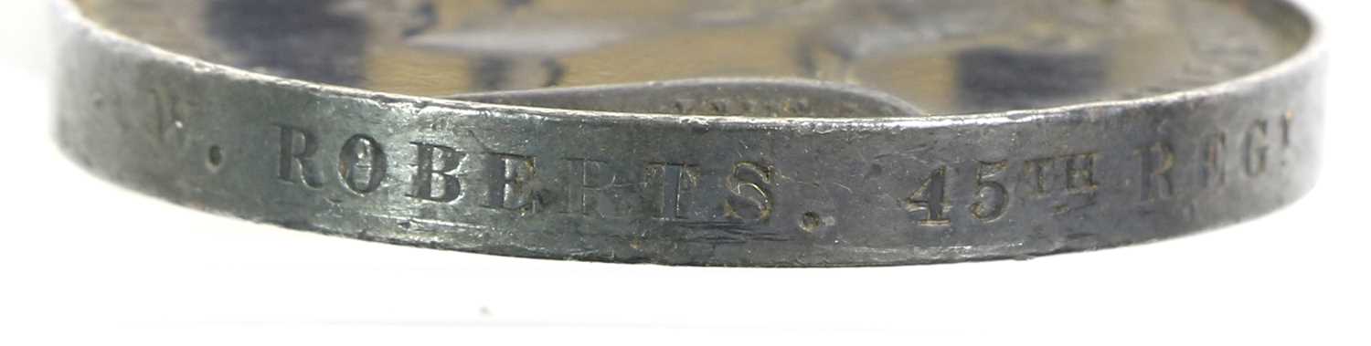 A South Africa Medal 1834-1853, awarded to W.ROBERTS. 45TH REGT. Footnote:- William Roberts served - Image 3 of 3