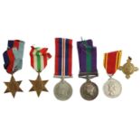 A Second World War and Later Group of Five Medals, awarded to 14365977 TPR.J.(John) R.CARRUTHERS.