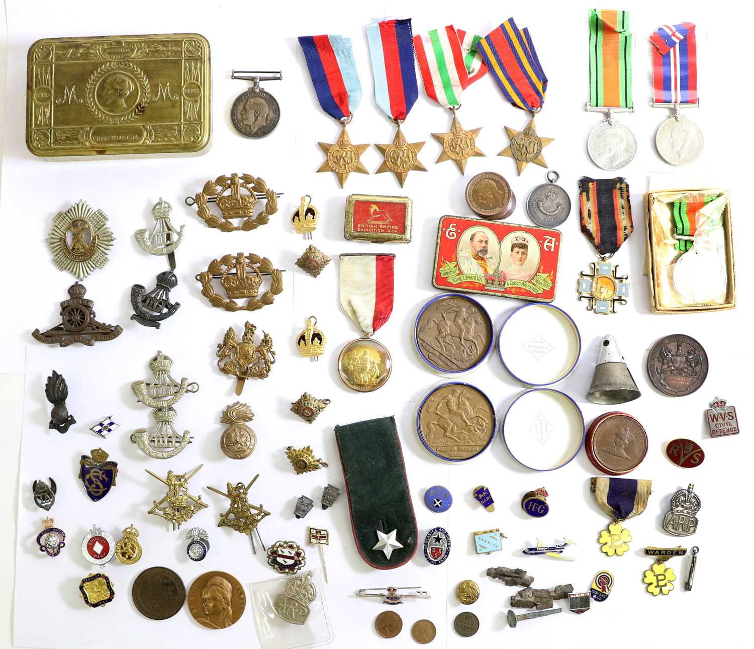 A British War Medal, to 204913 PTE.W.BURTON, L'POOL R.; seven Second World War Medals, comprising