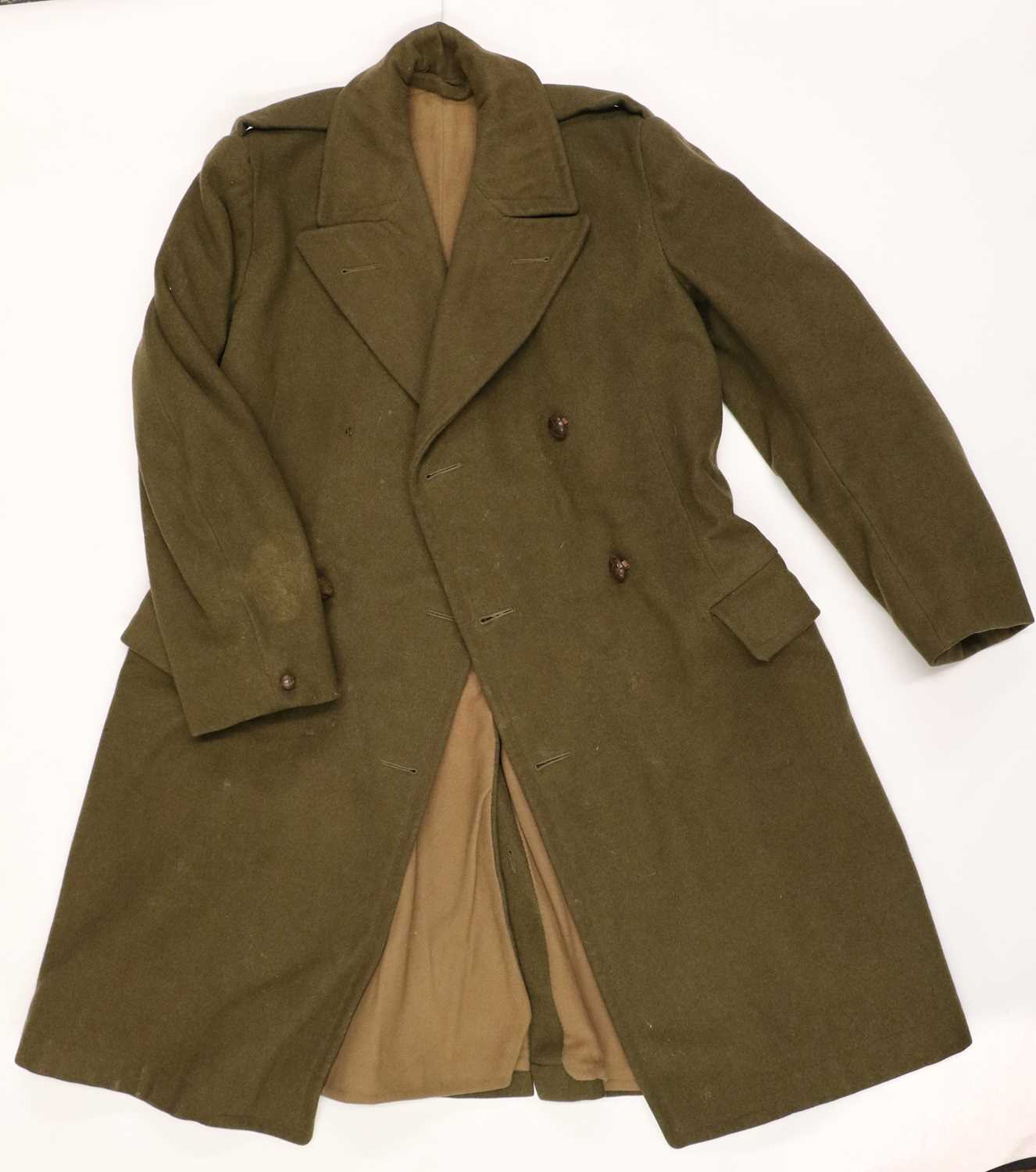 A Quantity of Second World War and Post-War Militaria, including a greatcoat with leather football - Image 2 of 5