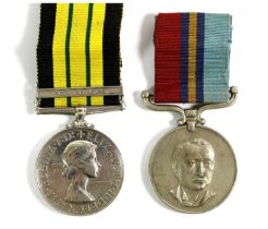 An Africa General Service Medal (Elizabeth II), with clasp KENYA, awarded to E.A./18128822 PTE.