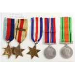 A Second World War Group of Five Medals, awarded to 1014118 CPL.R.T.CORMACK. R.A.F., comprising
