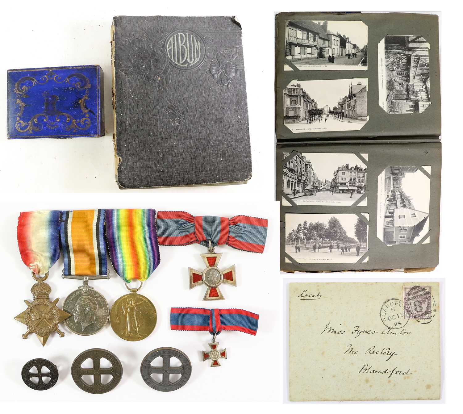 An Interesting First World War V.A.D. Group of Four Medals, comprising the Royal Red Cross, 2nd
