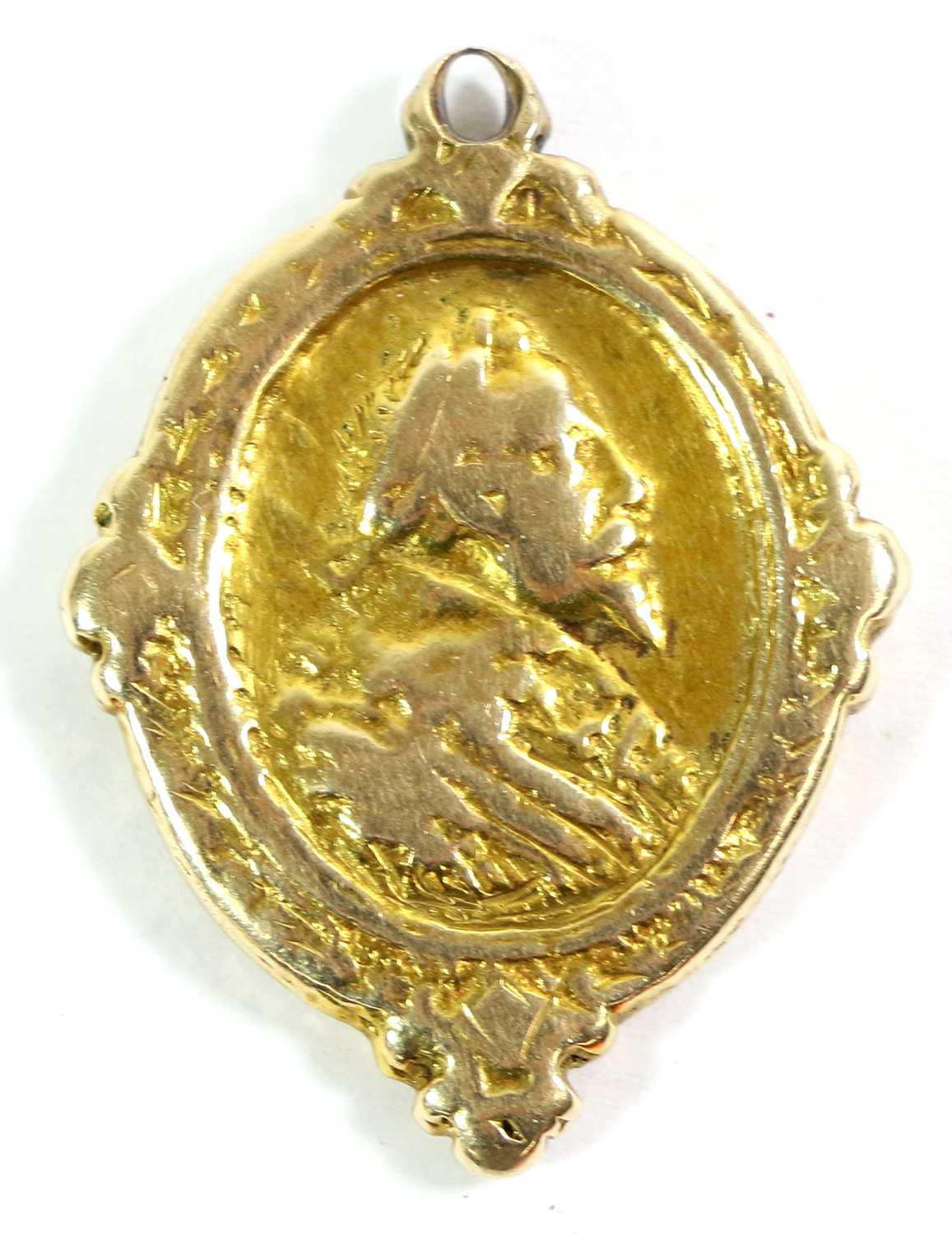 A 17th Century Silver Gilt Medallet, of oval form, one side cast and chased with what is believed to - Image 4 of 6