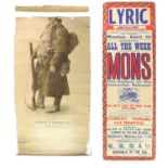 An Early 20th Century Film Poster for Mons, The History of the Immortal Retreat, shown at the Lyric,