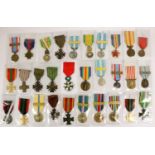 A Collection of Thirty First/Second World War Medals and Post-War Colonial Medals, including a