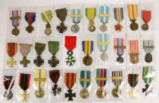 A Collection of Thirty First/Second World War Medals and Post-War Colonial Medals, including a
