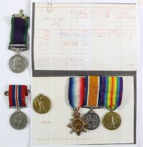 A First World War Trio, comprising a 1914-15 Star, British War Medal and Victory Medal, awarded to