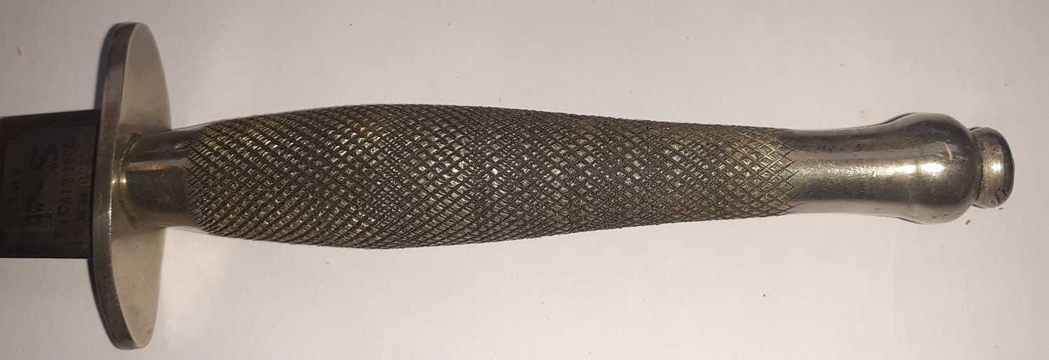 A Second World War Fairbairn Sykes Fighting Knife, First Pattern, Second Type, to PO/X101222 Sgt. - Image 8 of 11