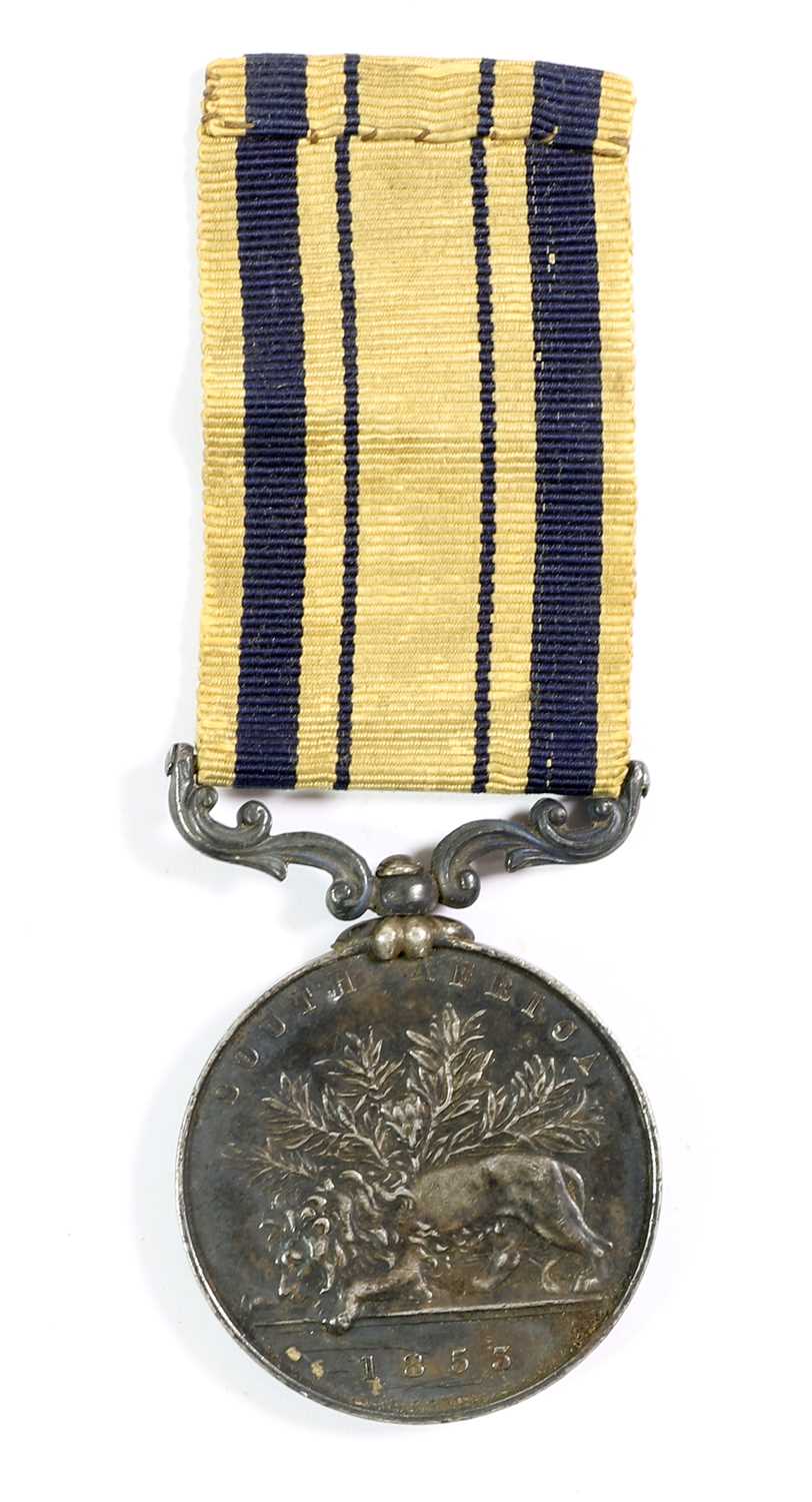 A South Africa Medal 1834-1853, awarded to W.ROBERTS. 45TH REGT. Footnote:- William Roberts served - Image 2 of 3