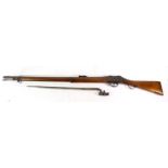 An Enfield Martini Action Mk.II .450 Rifle, converted to a smooth bore, the 82.5cm steel barrel with
