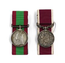 A Pair of Victorian Long Service Medals, comprising Afghanistan Medal 1881, too .014/2404 CR. SGT.