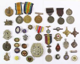A First World War Pair, awarded to 27164 PTE.C.DOWSON, S.STAFF.R., comprising British War Medal