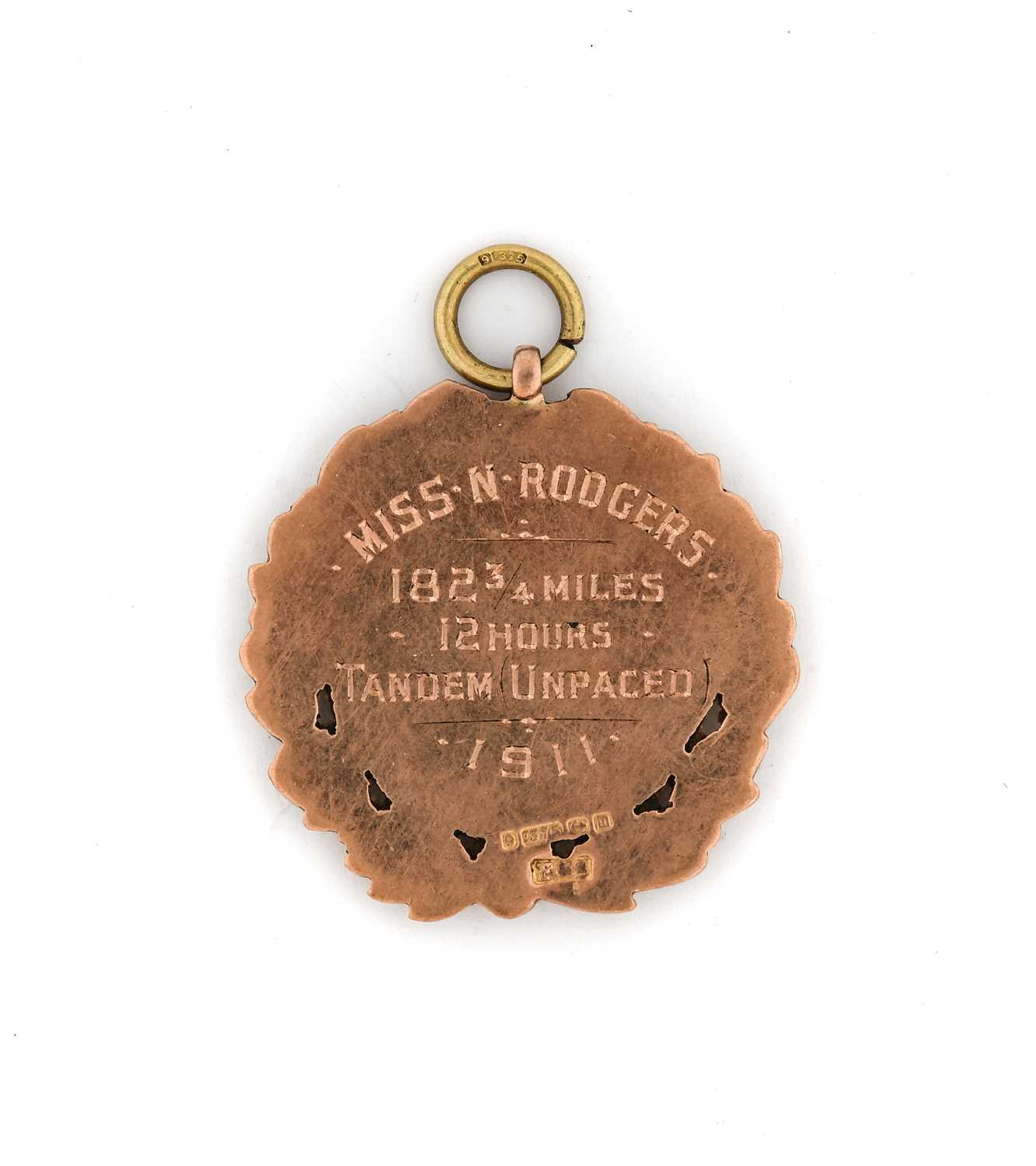 Collection Of Cycling Medals Relating To Nellie Rodgers And Family - Image 12 of 12