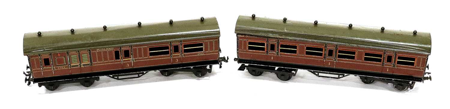 Bing For Bassett-Lowke O Gauge Two Midland Coaches