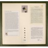 A Framed Display Of Letters And Articles Relating To "Eric's Beetle"
