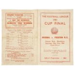 The Football League 1941 Cup Final Programme