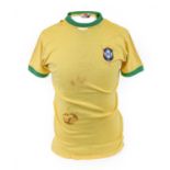 Pele Match Worn Brazil Shirt
