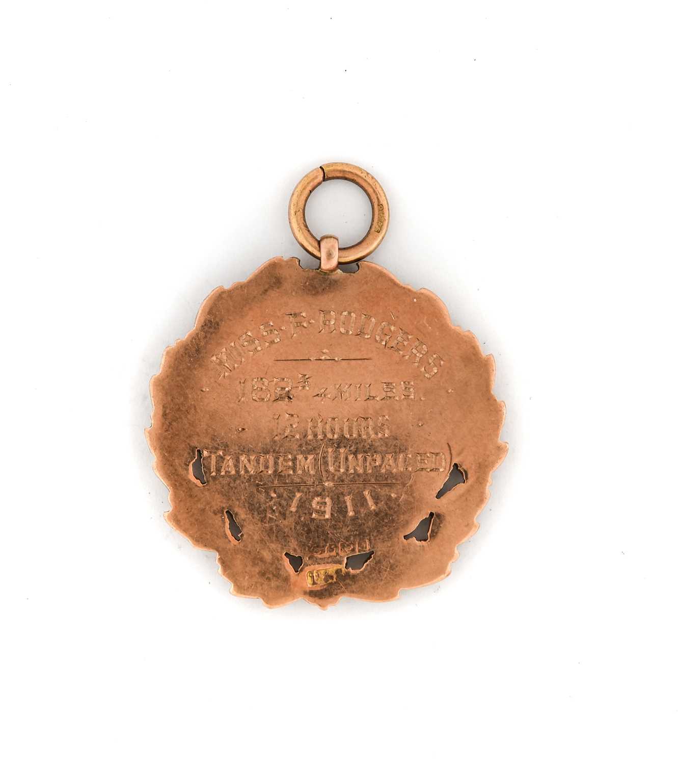 Collection Of Cycling Medals Relating To Nellie Rodgers And Family - Image 7 of 12
