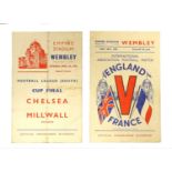 England v France May 26th 1945, Wembley Programme
