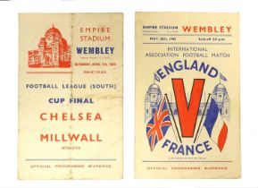 England v France May 26th 1945, Wembley Programme