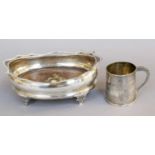 A George III Silver Mug, by Thomas Robinson and S. Harding, London, 1809, slightly tapered