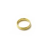 A 22 Carat Gold Band Ring, finger size K1/2Gross weight 5.5 grams.