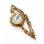 A ladys 9 carat wristwatch, circa 1918