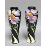 A Moorcroft Emma Bossons Vase (second) and Another (chip to footrim)
