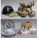 Ceramics and Glass, to include: Royal Doulton Elephant model, Royal Crown Derby Duckling