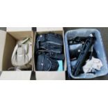 Three Boxes of Assorted Camera Equipment
