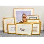 A Quantity of Prints, mostly of Architectural designs, Islamic inspired buildings, etc (10)