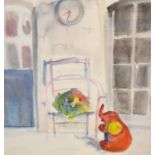 Chloe Cheese (b.1952)"Arthur's Elephant"Signed and inscribed, watercolour, together with an