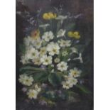 British School (19th/20th century)Still life of assorted bloomsOil on canvas, 34.5cm by 24cm