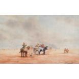 Follower of David Cox (1783-1859)"Lancaster Bay"Watercolour, 27cm by 43.5cm