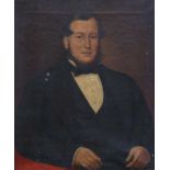 British School (19th century)Portrait of a gentleman, reputedly a Justice of the PeaceIndistinctly