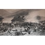 After Alphonse de Neuville (1835-1885) ''The defence rorke's drift'' Signed in pencil, black and